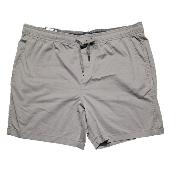 New Gap Shorts Mens XXL Stretch Twill Pull On Drawstring Elastic Waist Pockets - Picture 1 of 12